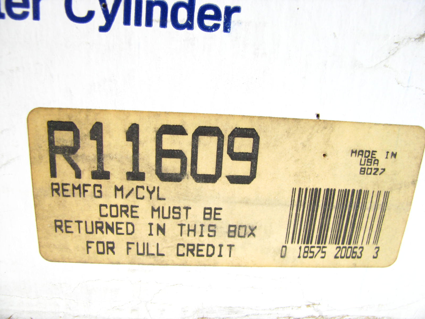 Bendix R11609 Reman Brake Master Cylinder for 1972-1973 Ford Pinto