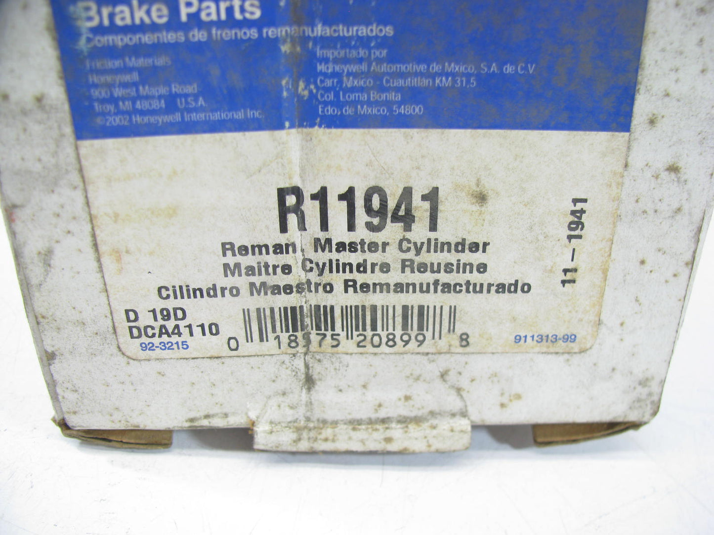 REMAN. Bendix R11941 Brake Master Cylinder For 1981-1985 Mazda RX-7