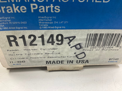 REMAN. Bendix R 12149 Brake Master Cylinder For 1986-1988 Toyota Pickup RWD