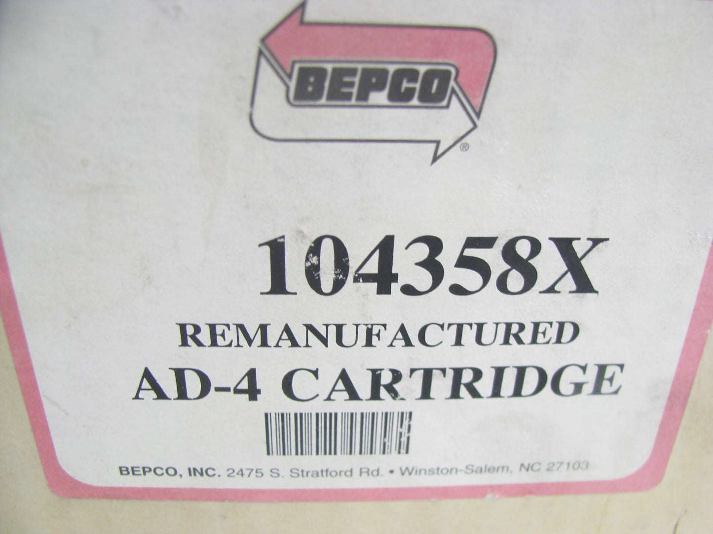 Bepco 104358X Remanufactured AD-4 Air Dryer Cartridge