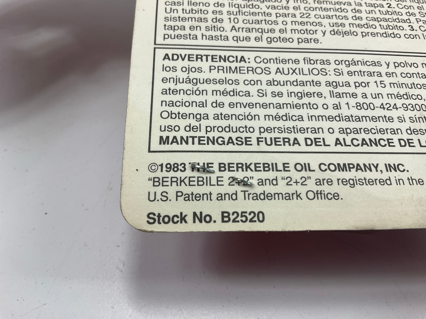 Berkebile B2520 Radiator Stop Leak -  A PERMANENT COOLANT SEALER