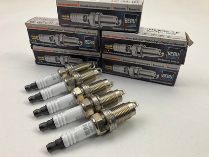 (5) Genuine Beru Z200 Spark Plugs For 2005-2014 VW 2.5L V6 14F7HUR2