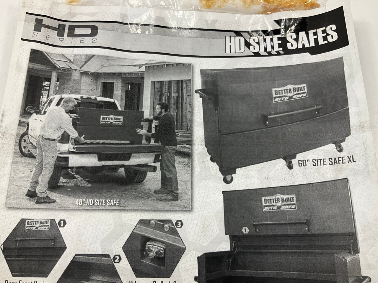 Better Built 37210269 HD Site Safe XL Jobsite Box - 60''L X 30''W X 46''H