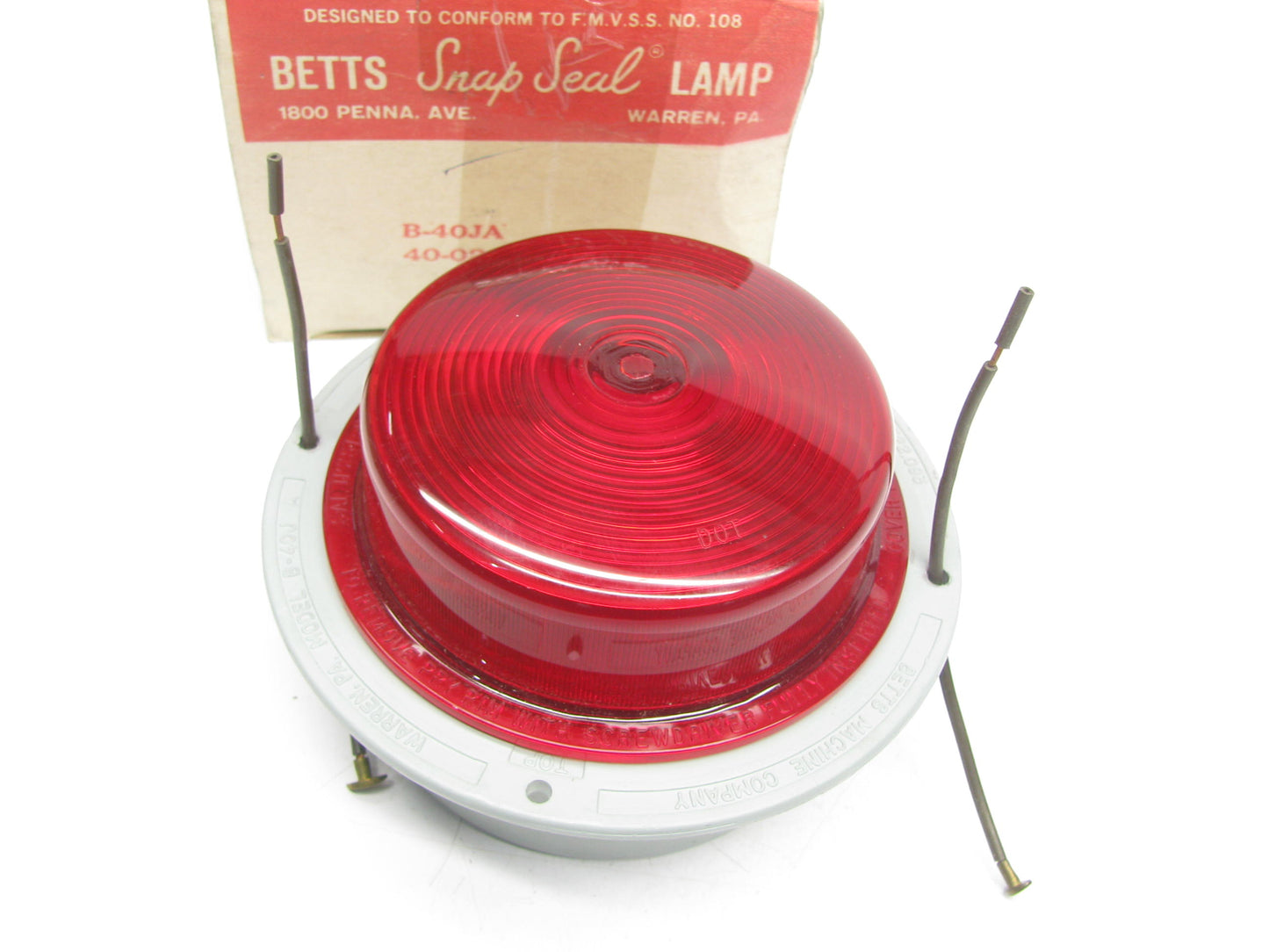 Betts 40-02221 Trailer Truck Red Turn Signal Tail Light B-40JA