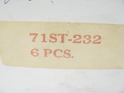 (6) Betts 71ST-232 Deep AMBER  Lamp Lenses For 40, 45, 47, 70 & 80 Series