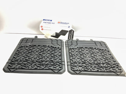 BF Goodrich 585-10 REAR Rubber Floor Mats Universal 2-Piece Set, 18''X 20'' LARGE