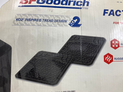 BF Goodrich 585-10 REAR Rubber Floor Mats Universal 2-Piece Set, 18''X 20'' LARGE
