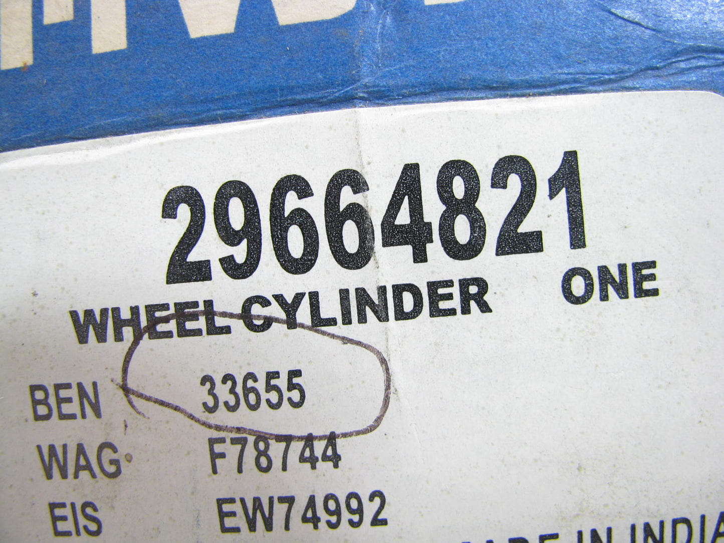 Bi-tvs 29664821 Drum Brake Wheel Cylinder - Rear Left