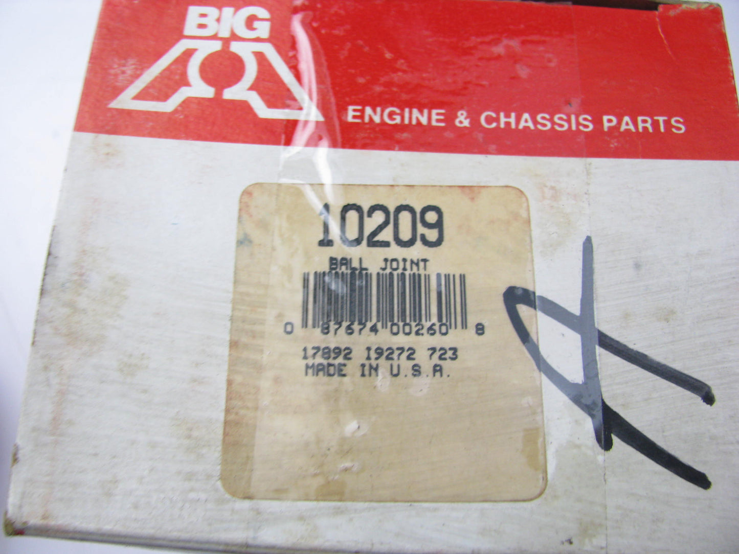 Big A 10209 Suspension Ball Joint Assembly - Front Lower