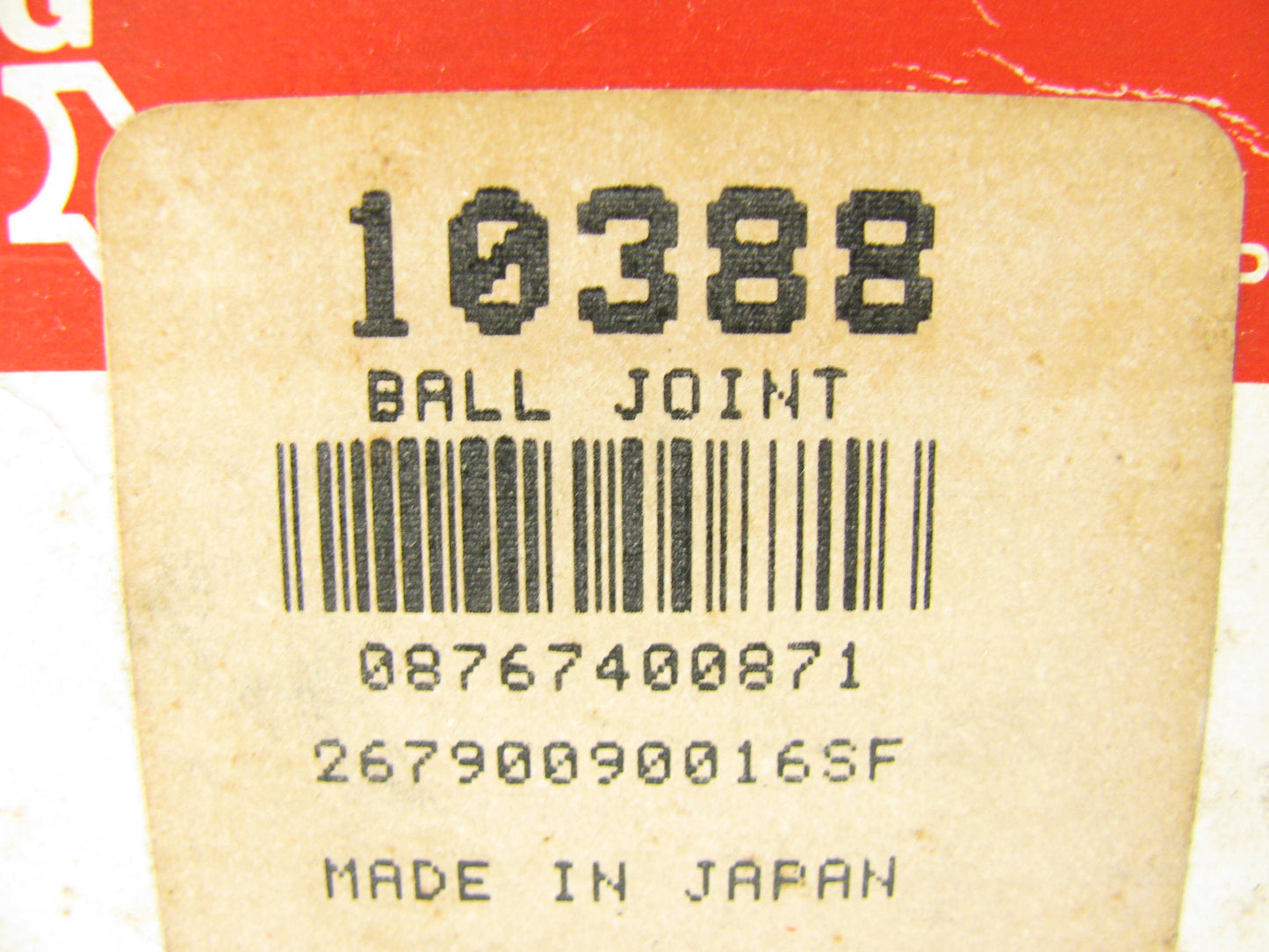 (X2)  10388 Front Lower Ball Joints- For 87-89 Tracer, 91-94 Capri, 323, GLC