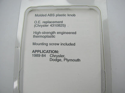 Big A 12-76961C Window Crank Handle - Chrome Finish - For Chrysler 4310825