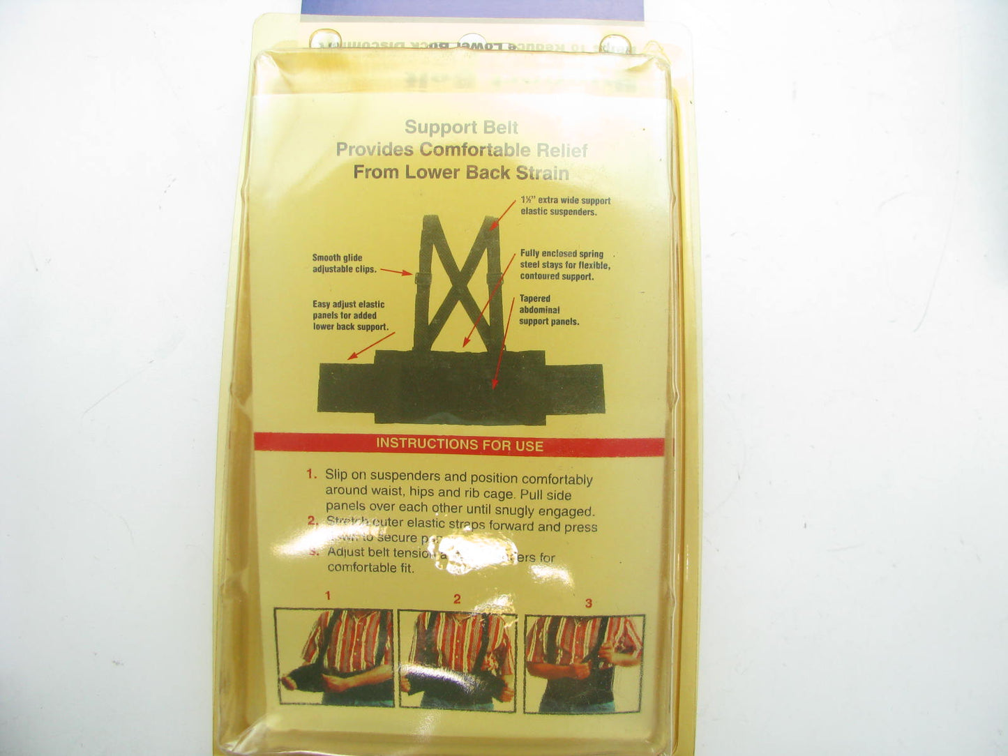 5 X MEDIUM Heavy Duty Work Back Strain Lumbar Lower Waist Support Belt Braces