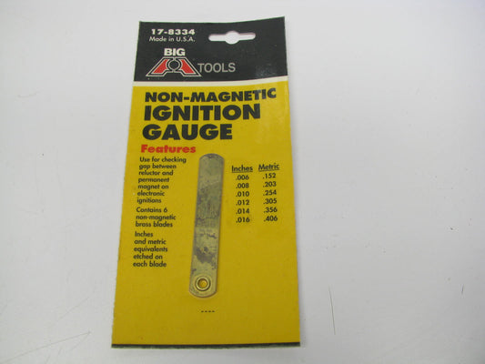 Big A 17-8334 Non-Magnetic Ignition Gauge Tool For Spark Plug Gap - MADE IN USA