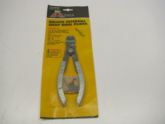 Big A 17-9476 Deluxe Internal Snap Ring Pliers Tool W/ Removable Tips - USA