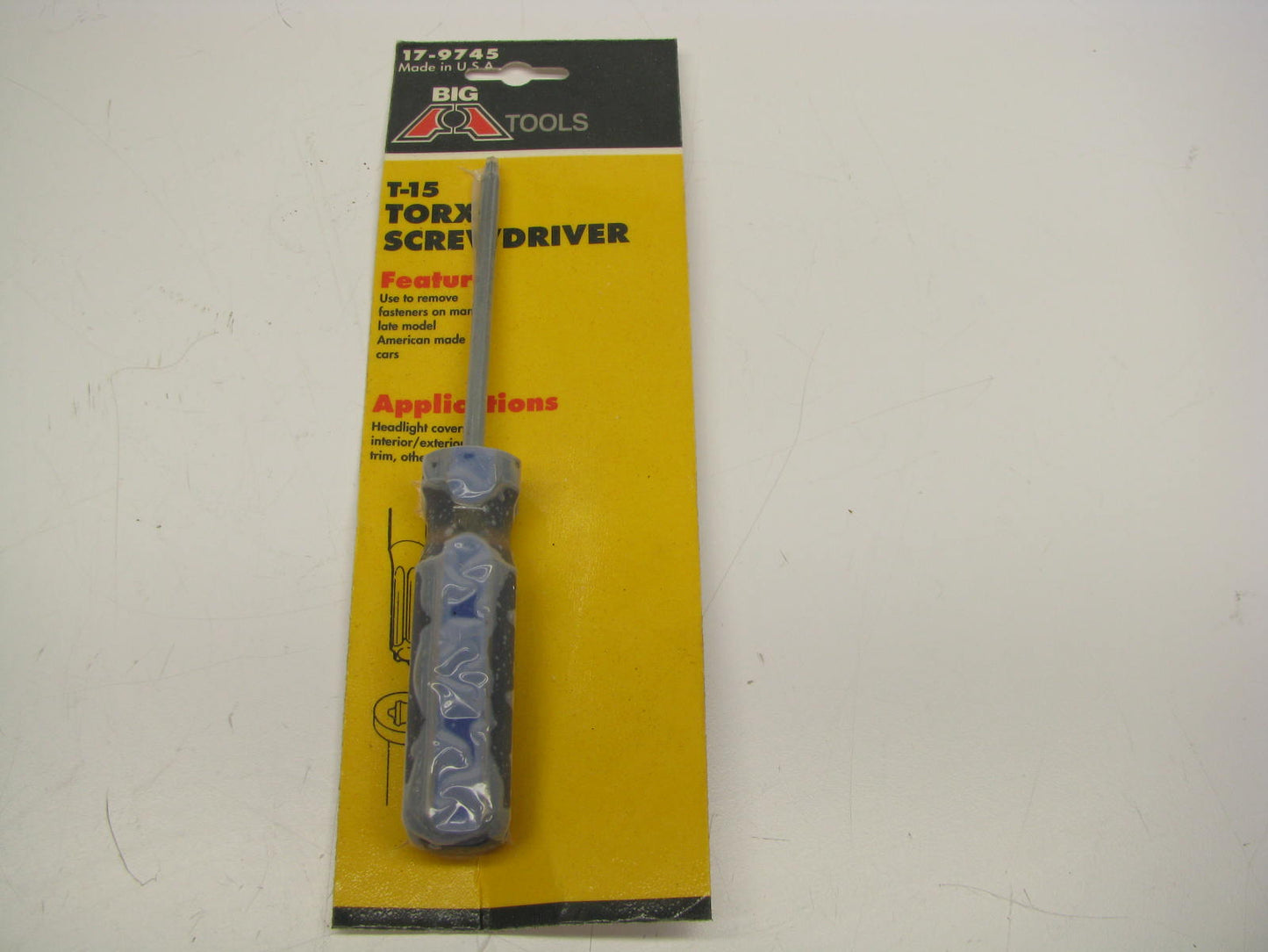 Big A 17-9745 Torx Screwdriver - T-15 - MADE IN USA