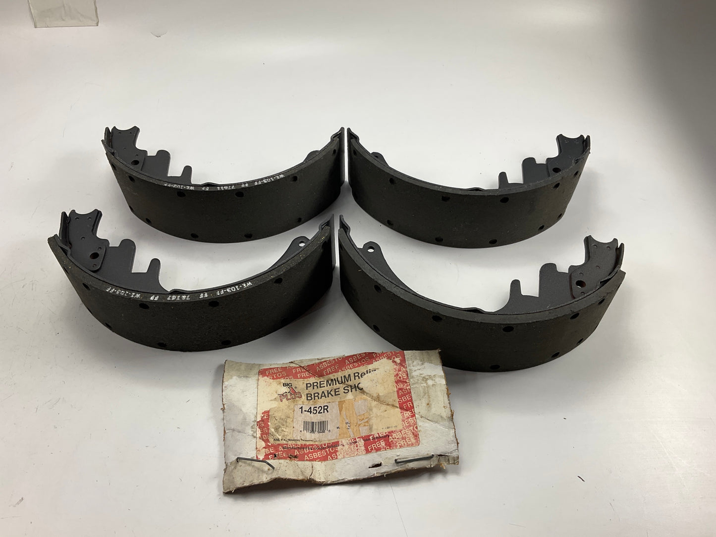 RELINED Big A 452R Rear Drum Brake Shoes