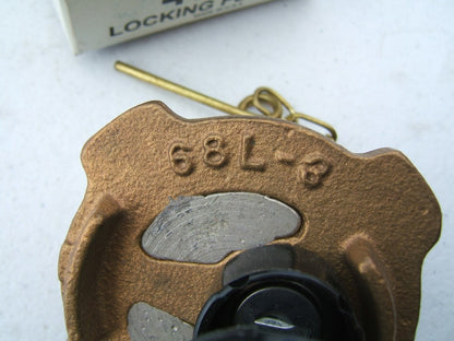 Big A 46344  Solid Brass Locking Saddle Fuel Tank Cap Velvac 68L-3