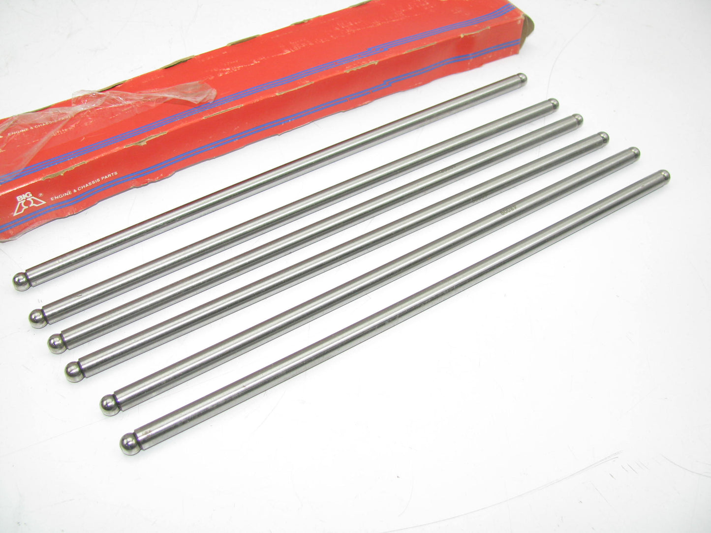 (6) Big A 48009 Engine Push Rods For 1975-1989 Chevrolet GMC 292-L6