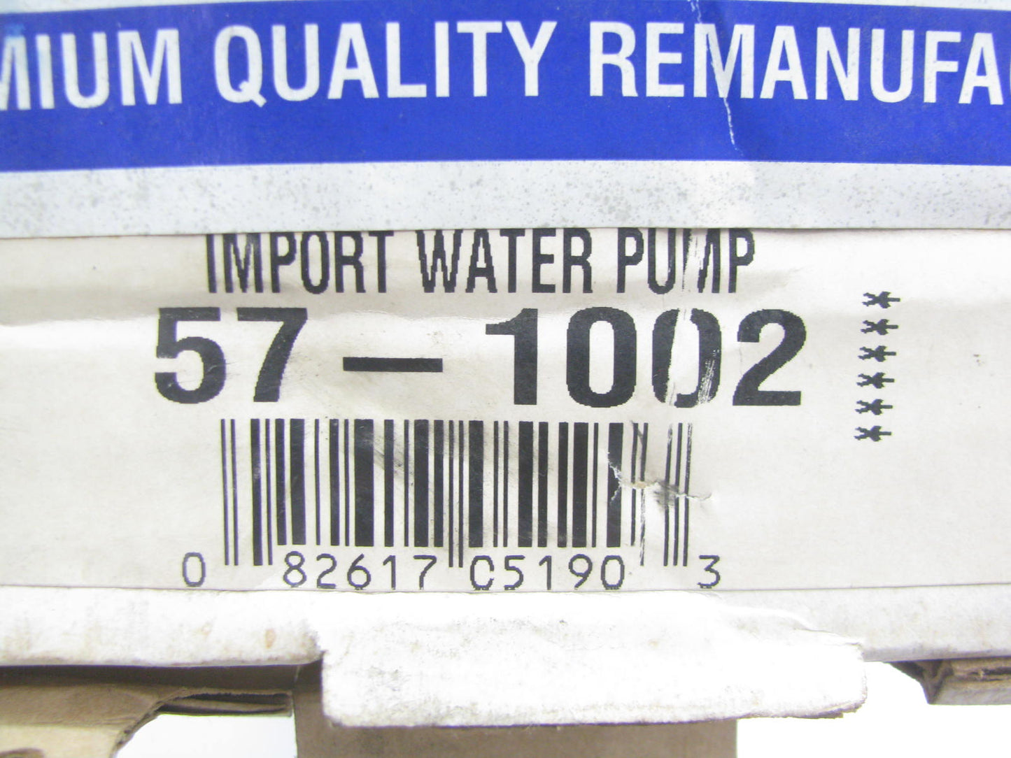 Big A 57-1002 Reman Water Pump For 1971-1976 Toyota 1.6L-L4