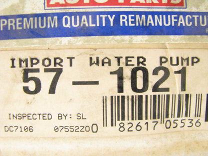 Big A 57-1021 Reman Water Pump For 1975-1982 Datsun 1.2L 1.4L 1.5L-L4