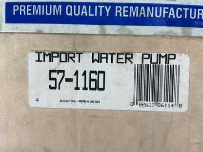 Big A 57-1160 Engine Water Pump For 84-86 Toyota Camry, Corolla 1.8L 2.0L Diesel