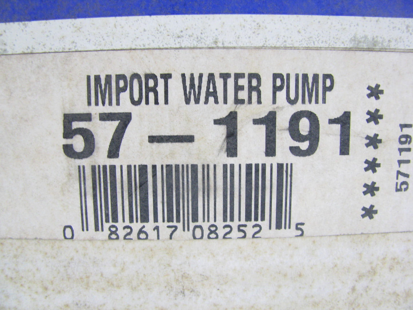 Big A 57-1191 Reman Water Pump For 1984-1988 Nissan 1.6L 1.8L 2.0L-L4