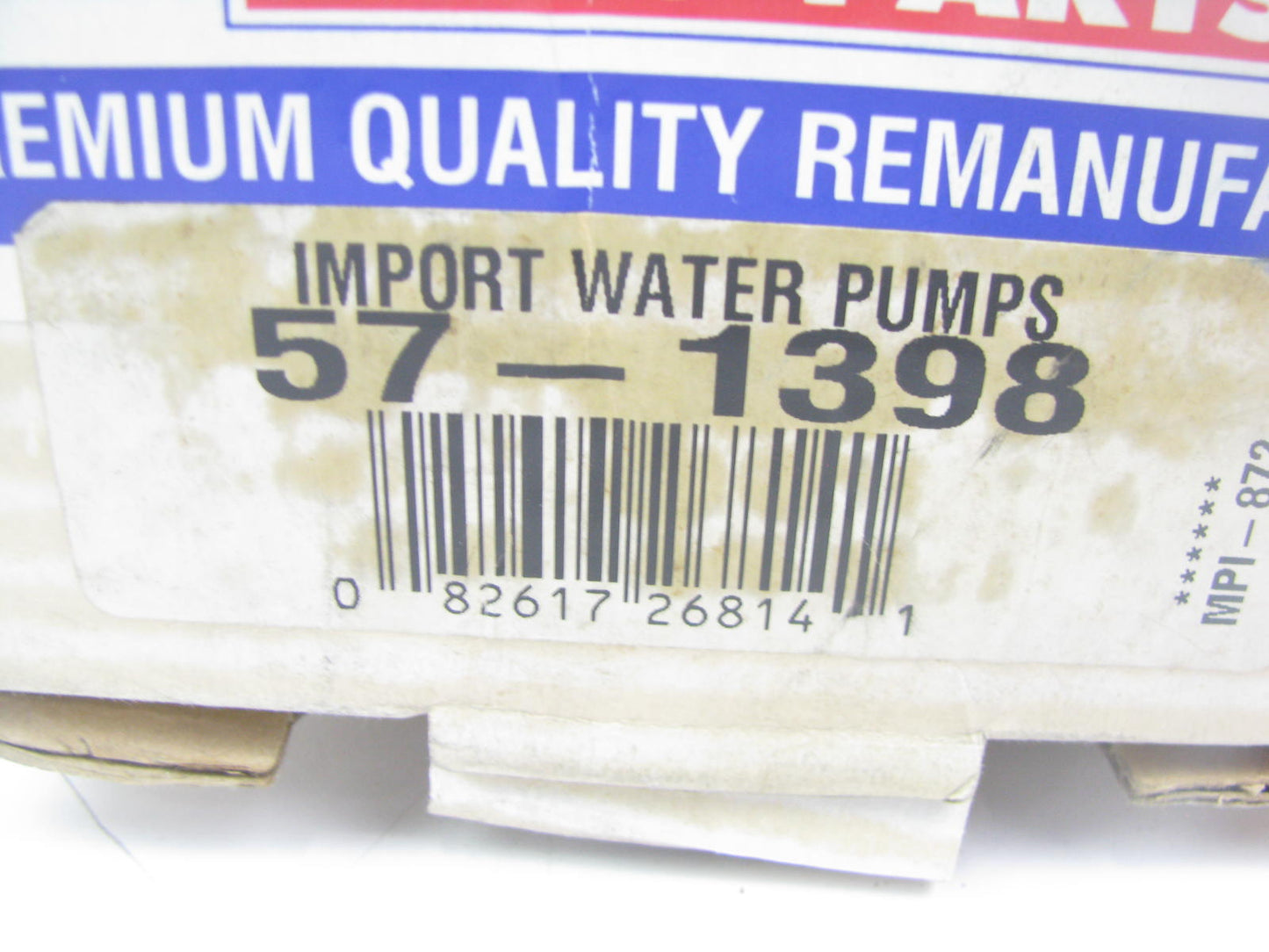 Big A 57-1398 Reman Engine Water Pump 1992-1993 Toyota Lexus 3.0L-V6 3VZFE