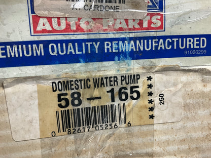 Big A 58-165 Reman Water Pump - 1967-1973 Chevrolet GMC 305 351 401 478 Truck V6