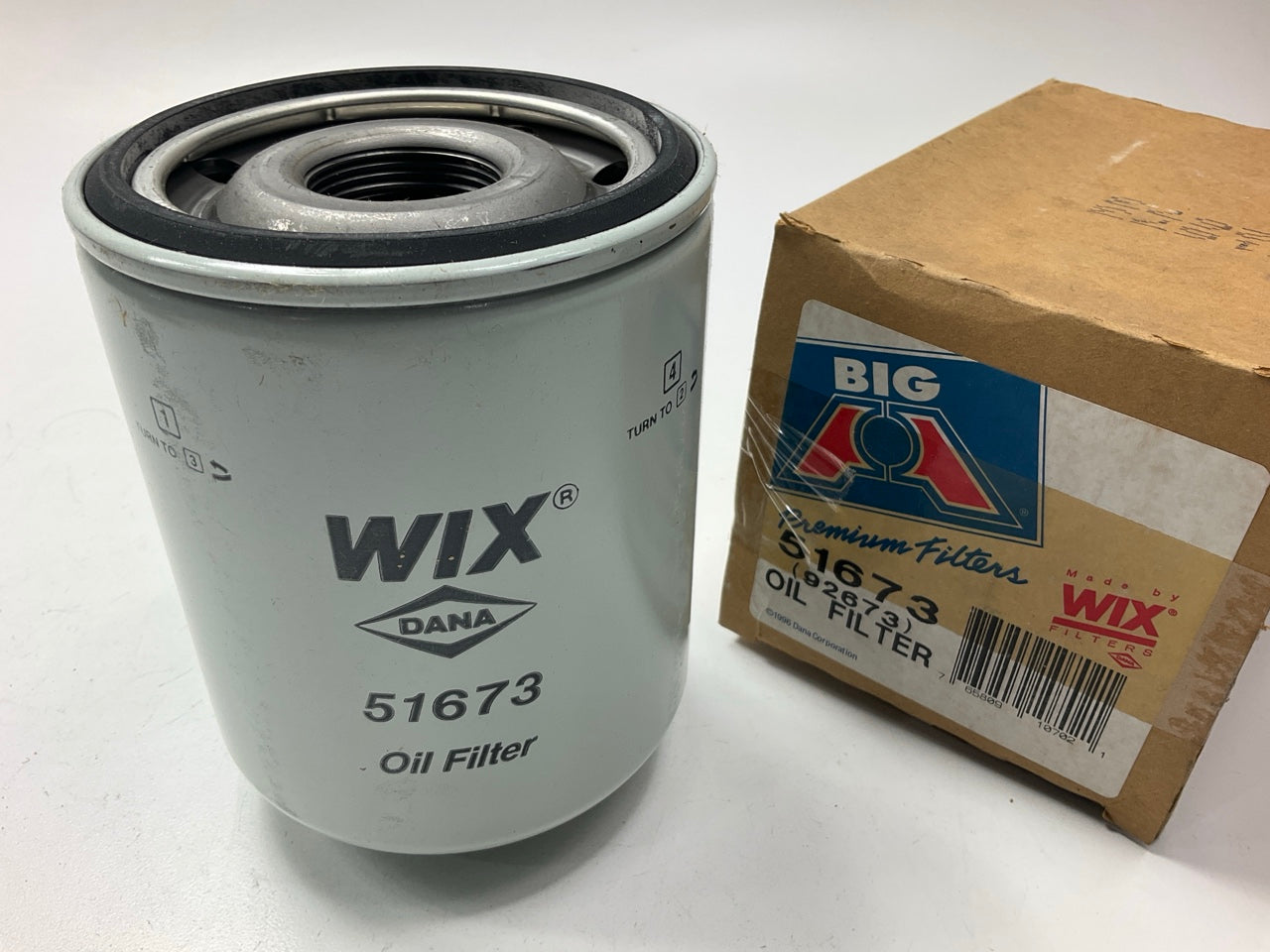 Big A 92673 Engine Oil Filter (WIX) For Chevrolet, GMC, Isuzu Cab-Forward Trucks