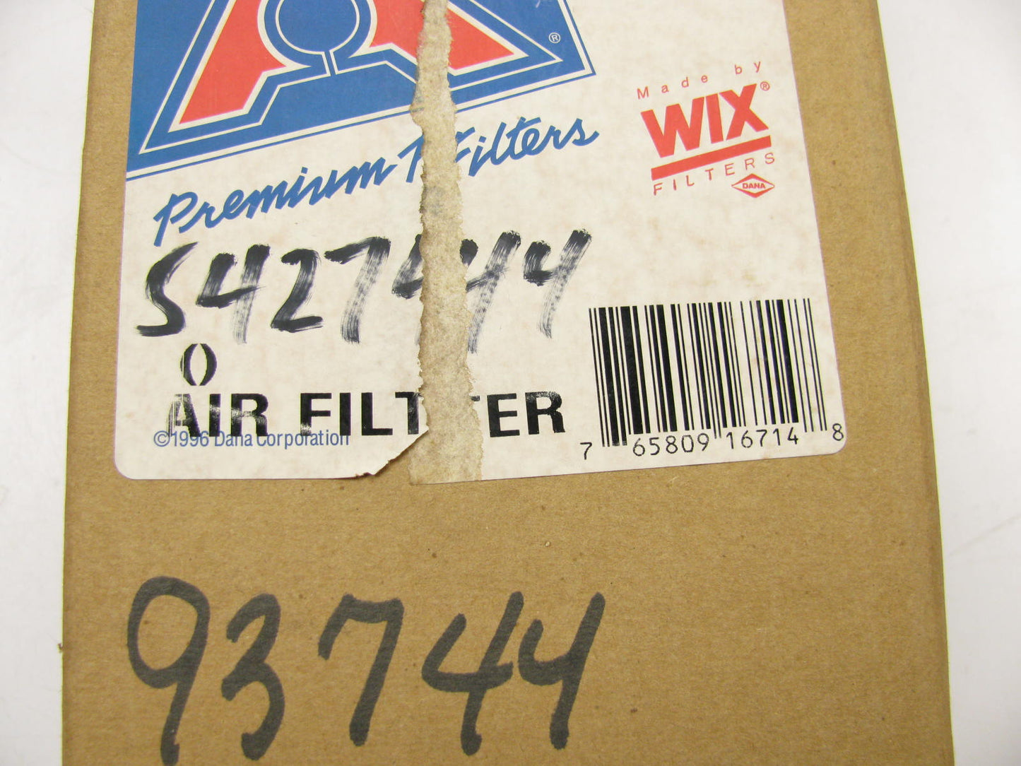 Big A 93744 Inner Engine Air Filter Replaces 542744, CA7110SY, 42744, LAF22096
