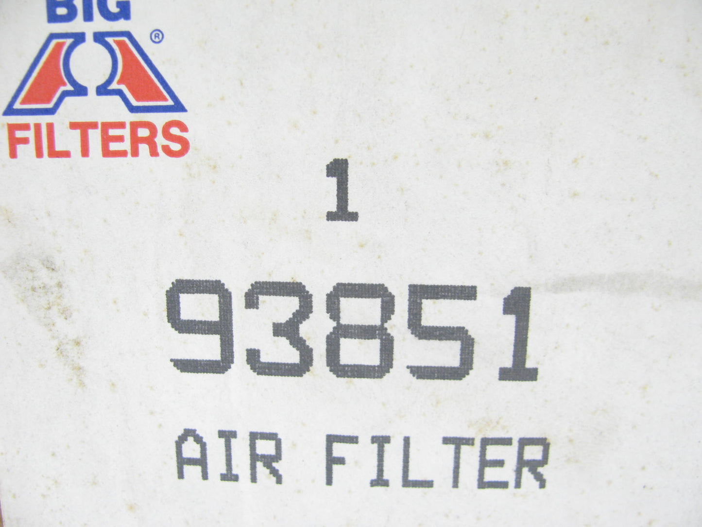 Big A 93851 Air Filter Replaces CA223 42851 A32083 LAF851 AF134 AF826 P181107