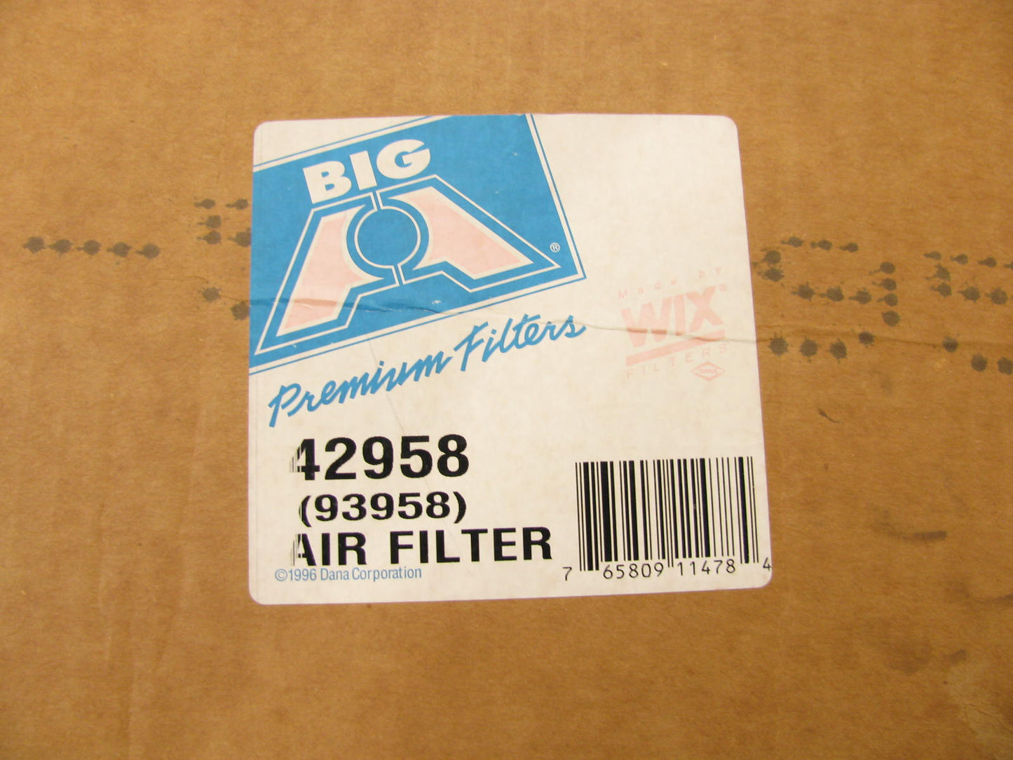 Big A 93958 Finned Air Filter Replaces 42958, AF474K1, P181067