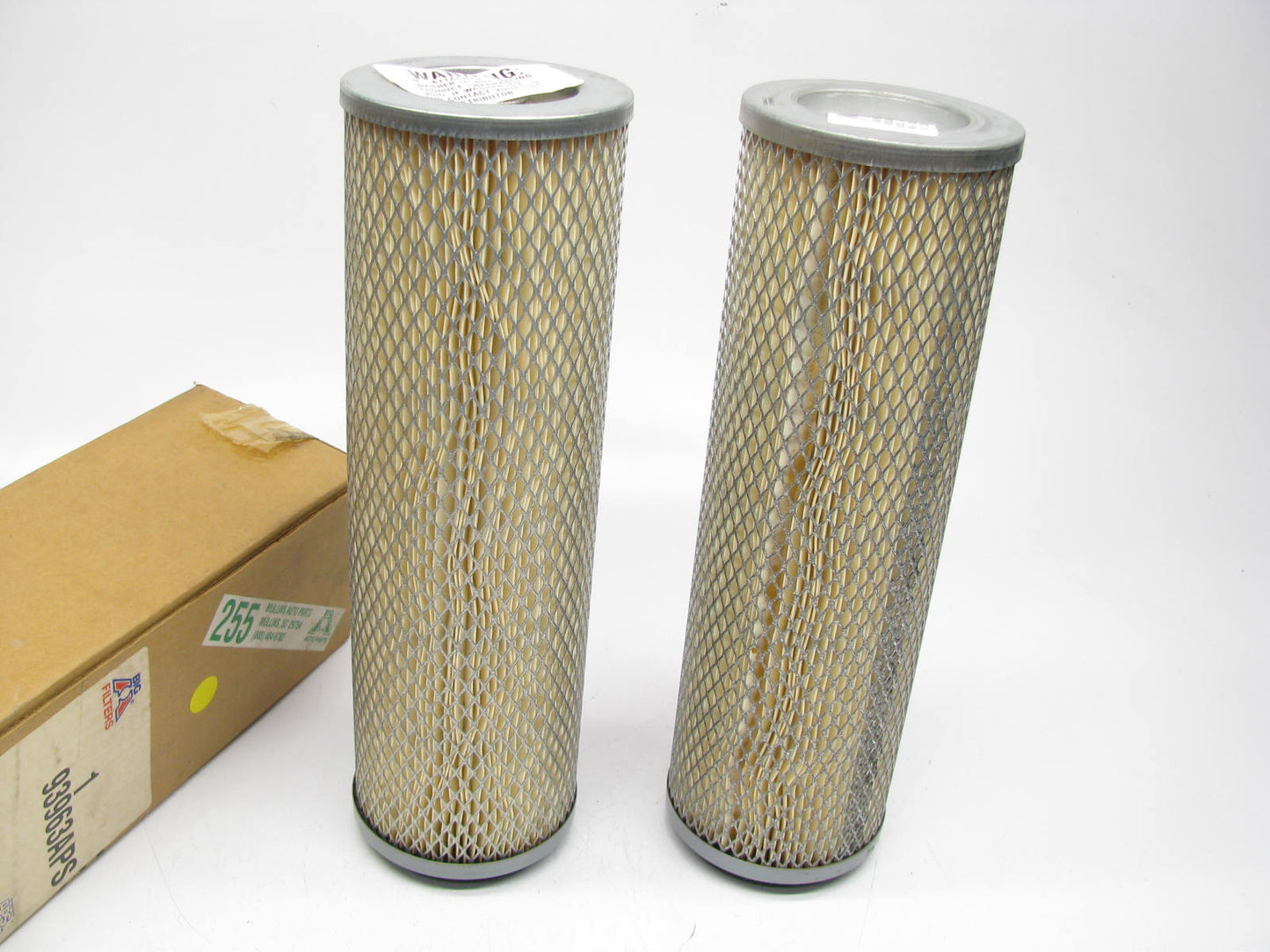 (2) Big A 93963APS HD Metal End Air Filter - Inner