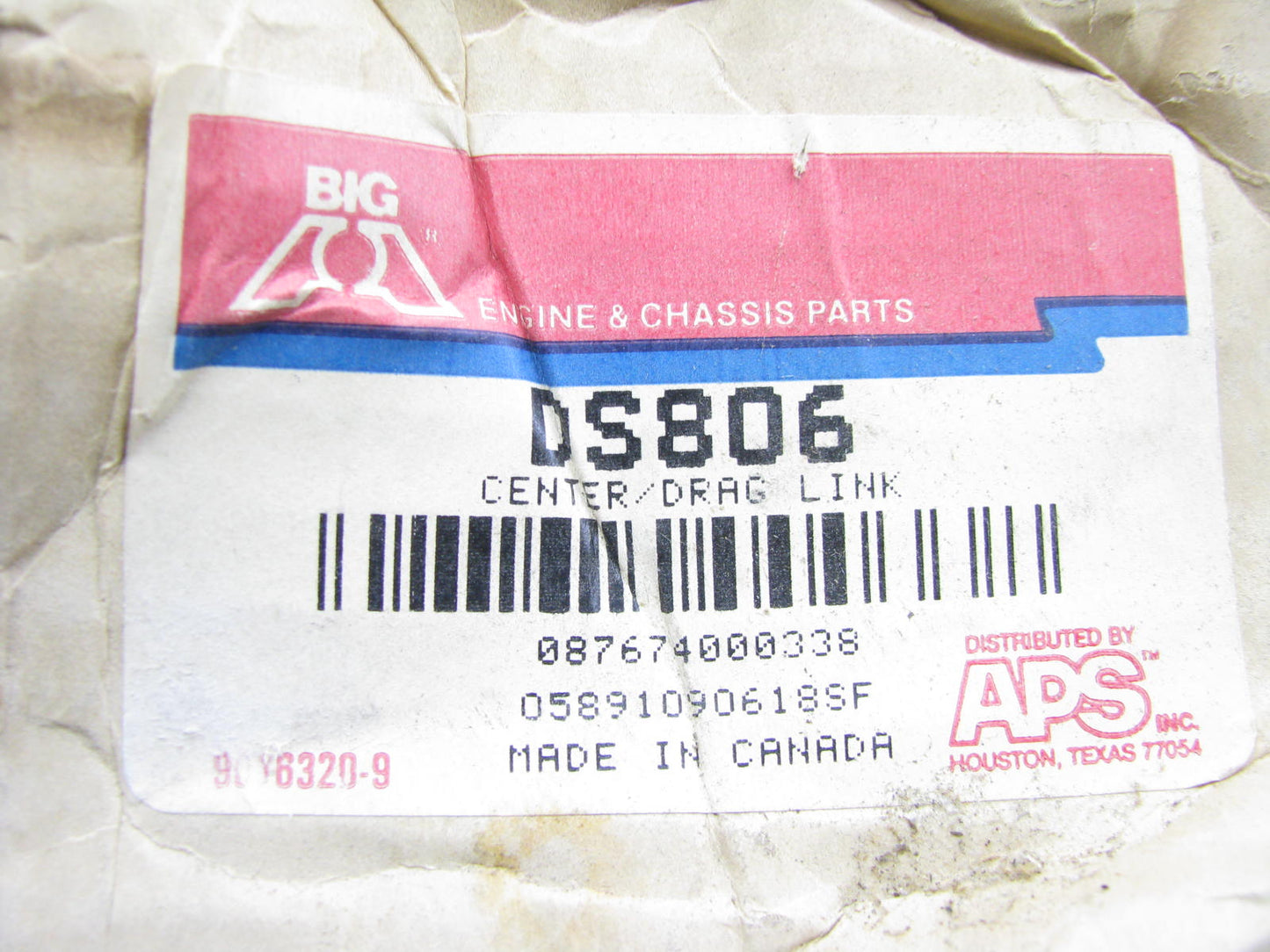 Big A DS806 Front Left Outer Tie Rod End - 75-79 Ford F-150 2WD, 73-79 F-250 2WD