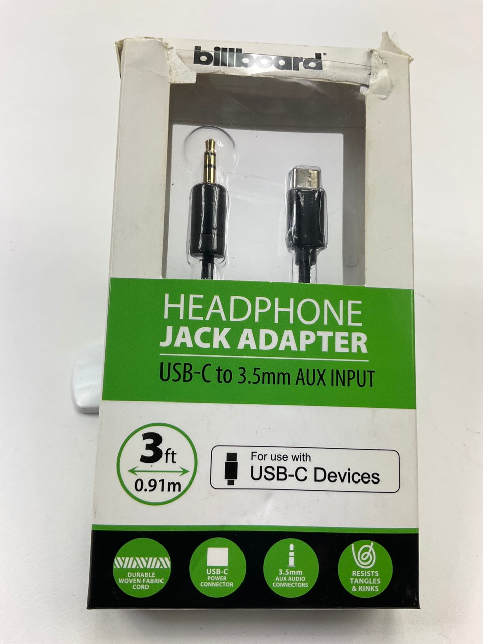 Billboard BB2873 USB-C To 3.5mm AUX Input Headphone Jack Adapter