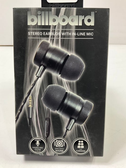 Billboard BB570 Stereo Earbuds With In-Line Mic