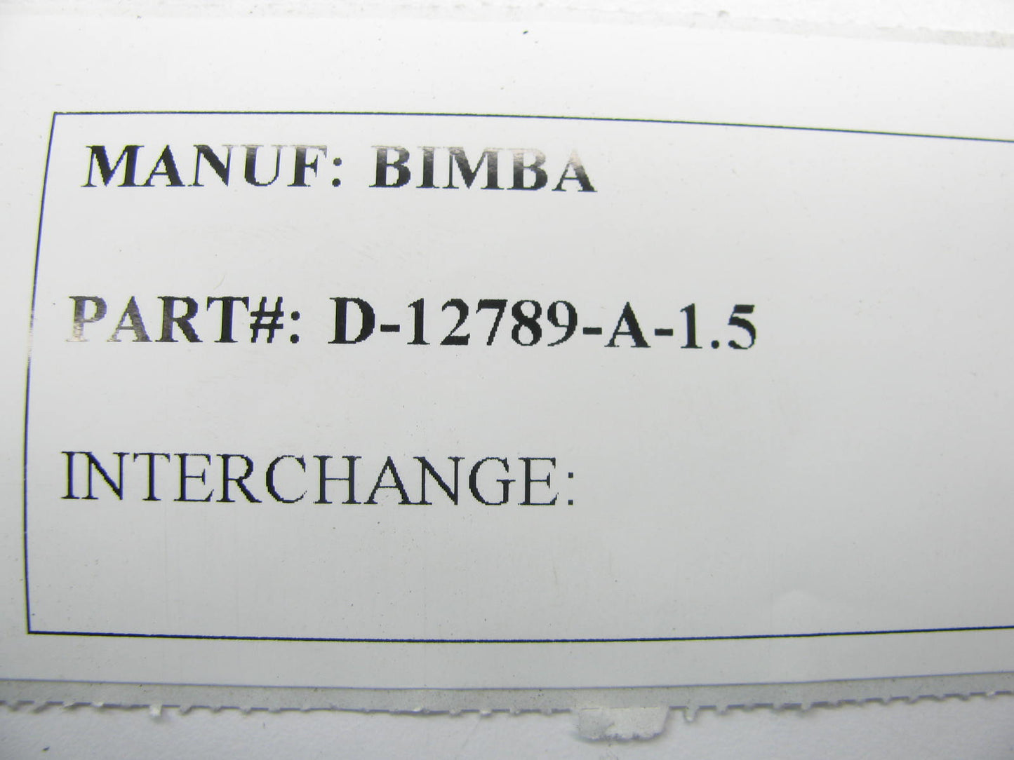 NEW - Rotary Lift FC5224-33 AIR CYLINDER (BIMBA D-12789-A-1.5)