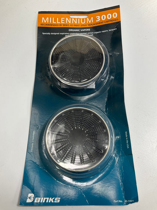 Binks 40-1921 Filter Cartriges For Binks Millennium 3000 Ventilator Mask