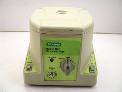 TESTED - Bio-Rad Microcentrifuge Model 16K - MISSING SPEED CONTROL KNOB