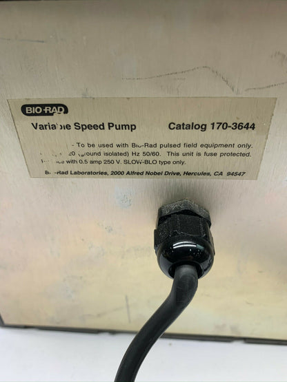 USED - Bio-RAD Variable Speed Pump Catalog No. 170-3644