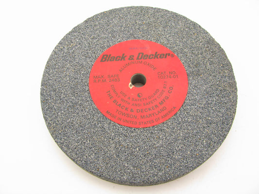 Black & Decker Aluminum Oxide Grinding Wheel 10.125'' Diam., 3/4'' Arbor, 1 1/16 T