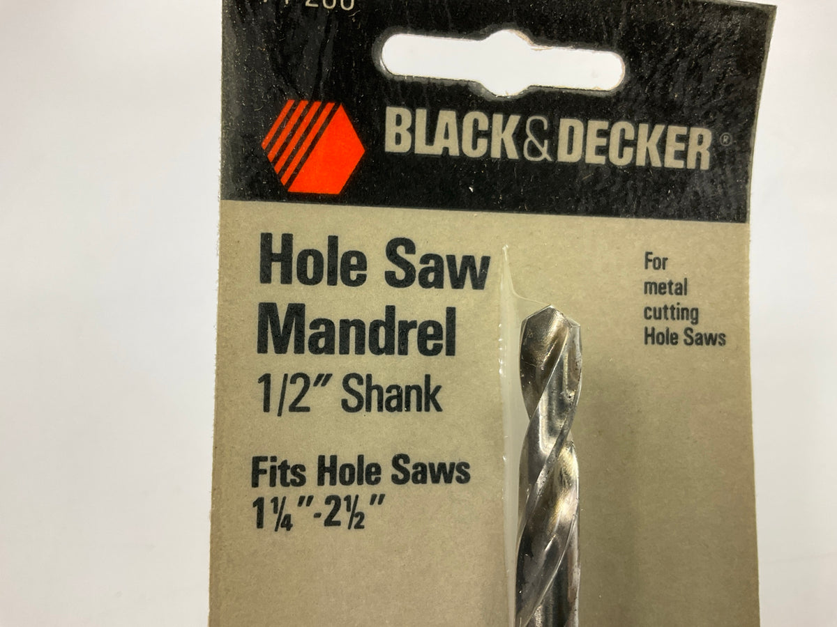 (3) Black & Decker 71-286 Hole Saw Mandrel 1/2'' Shank - 1-1/4''-2-1/2'' Saw Range