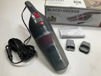 Black And Decker BDH1200NVAV Automotive Electric Vacuum, 12V, Compact Car Vacuum