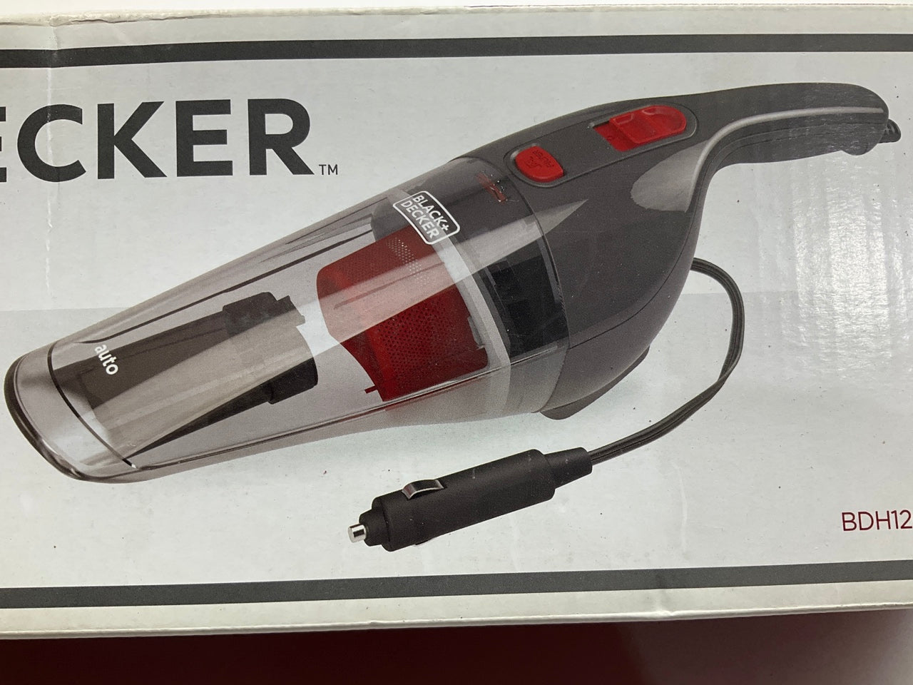 Black And Decker BDH1200NVAV Automotive Electric Vacuum, 12V, Compact Car Vacuum