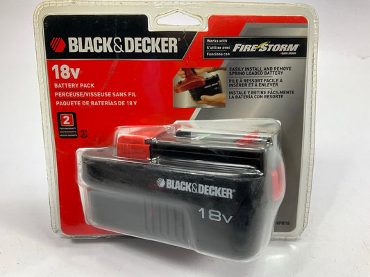 Genuine Black & Decker HPB18 Replacement 18V Battery Firestorm Tools, SEALED