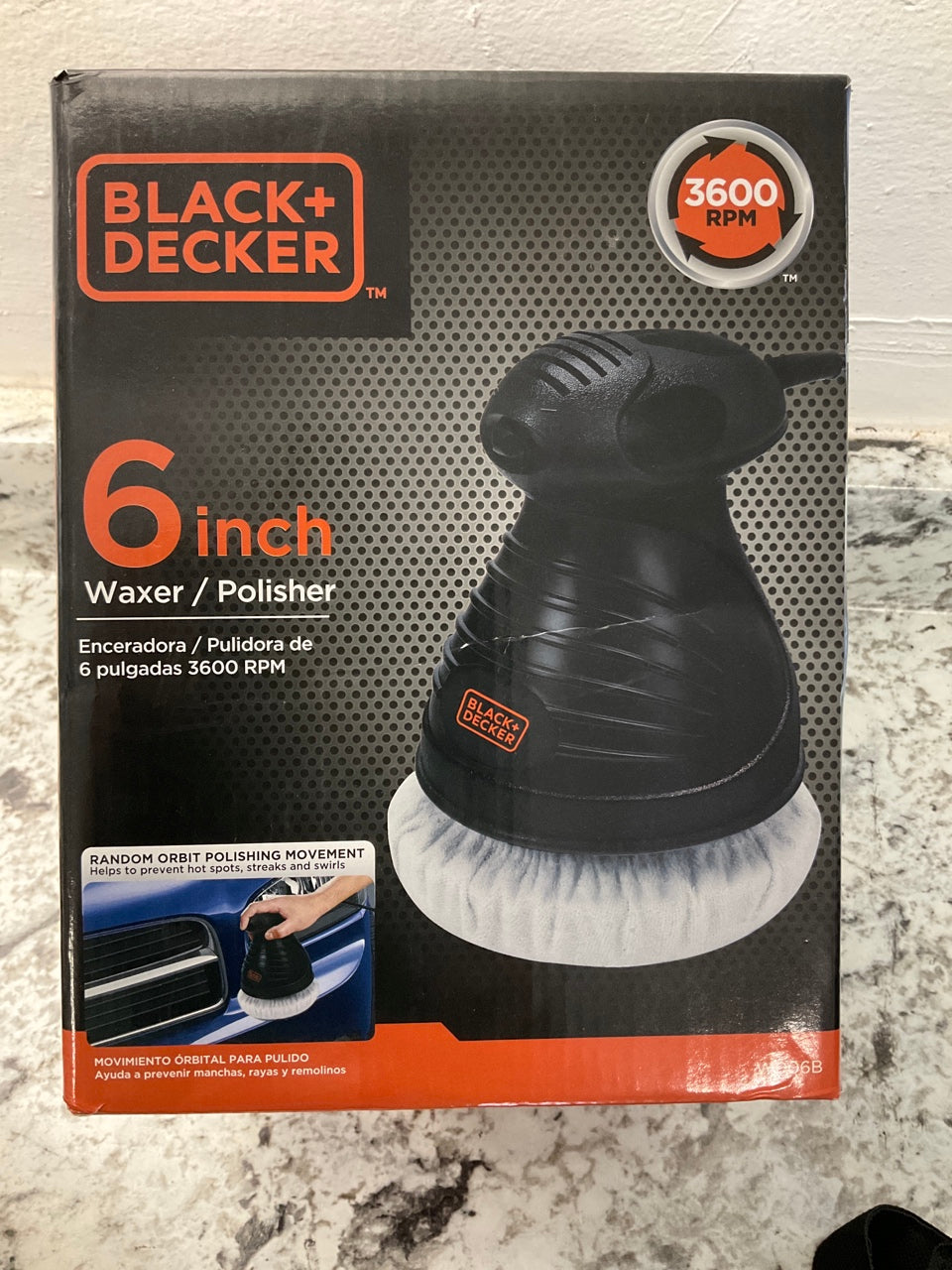 BLACK+DECKER W006B 6'' Random Orbit Waxer / Polisher