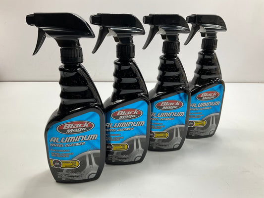 (4) Black Magic 120004 3-In-1 Aluminum Wheel Cleaner, Polisher & Protectant 23oz