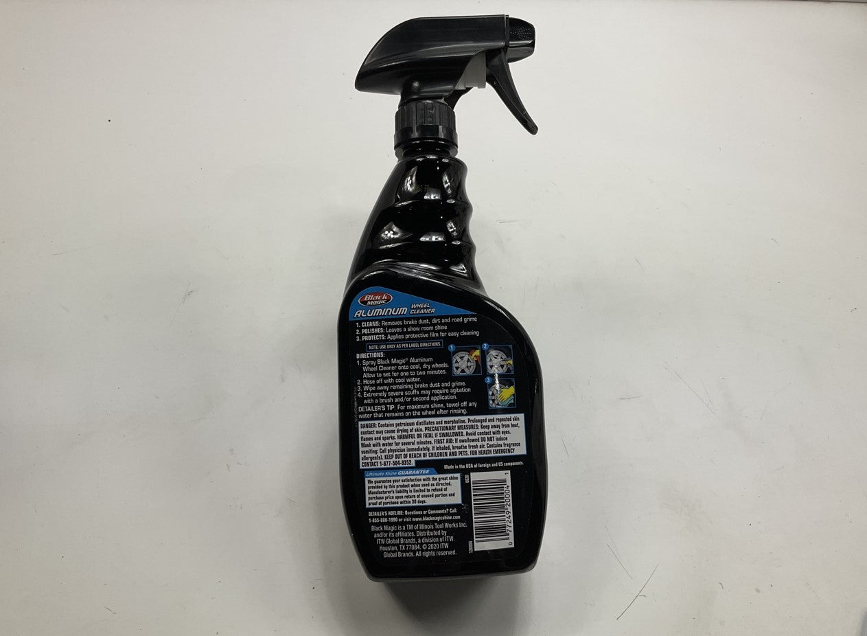 (4) Black Magic 120004 3-In-1 Aluminum Wheel Cleaner, Polisher & Protectant 23oz