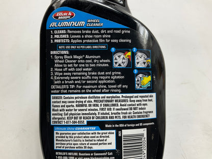 (4) Black Magic 120004 3-In-1 Aluminum Wheel Cleaner, Polisher & Protectant 23oz