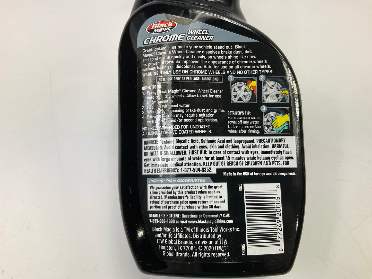 (4) Black Magic 120005 Chrome Wheel Cleaner, 23 Oz. Spray Bottle For Chrome Rims
